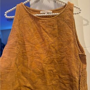 Monk & lou Mustard yellow Sleeveless Tank Top